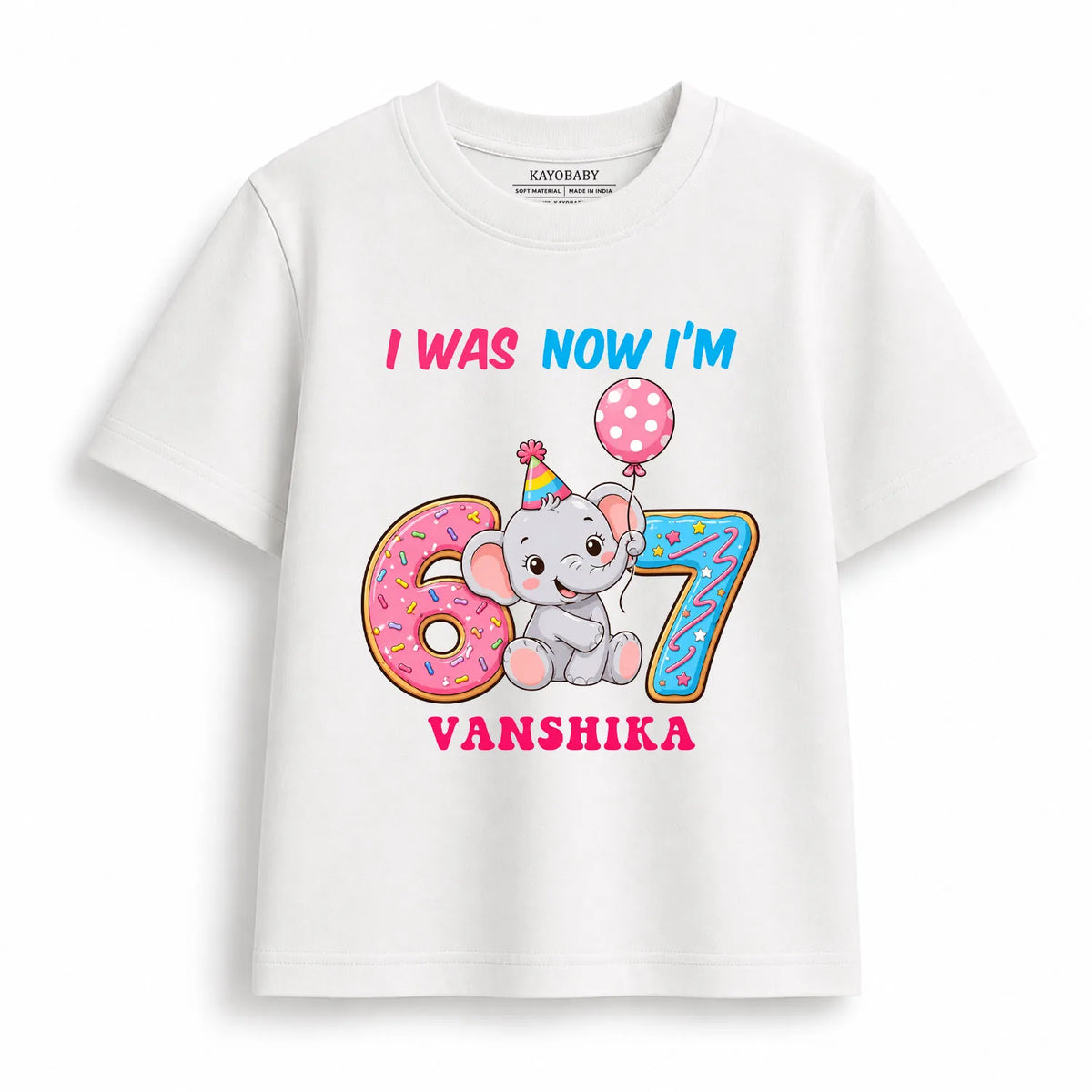 Personalized Now I'm 7 Kids Birthday T-Shirt