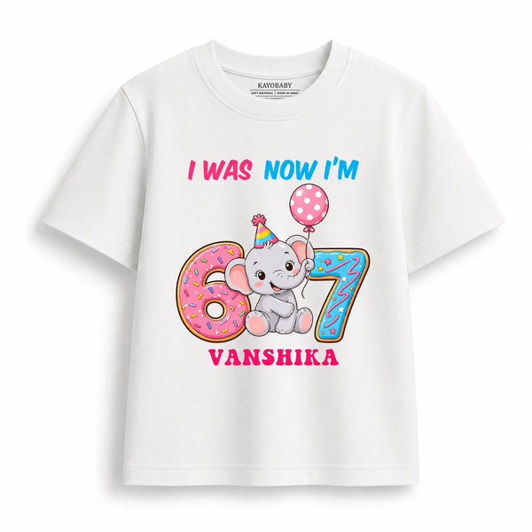 Personalized Now I'm 7 Kids Birthday T-Shirt