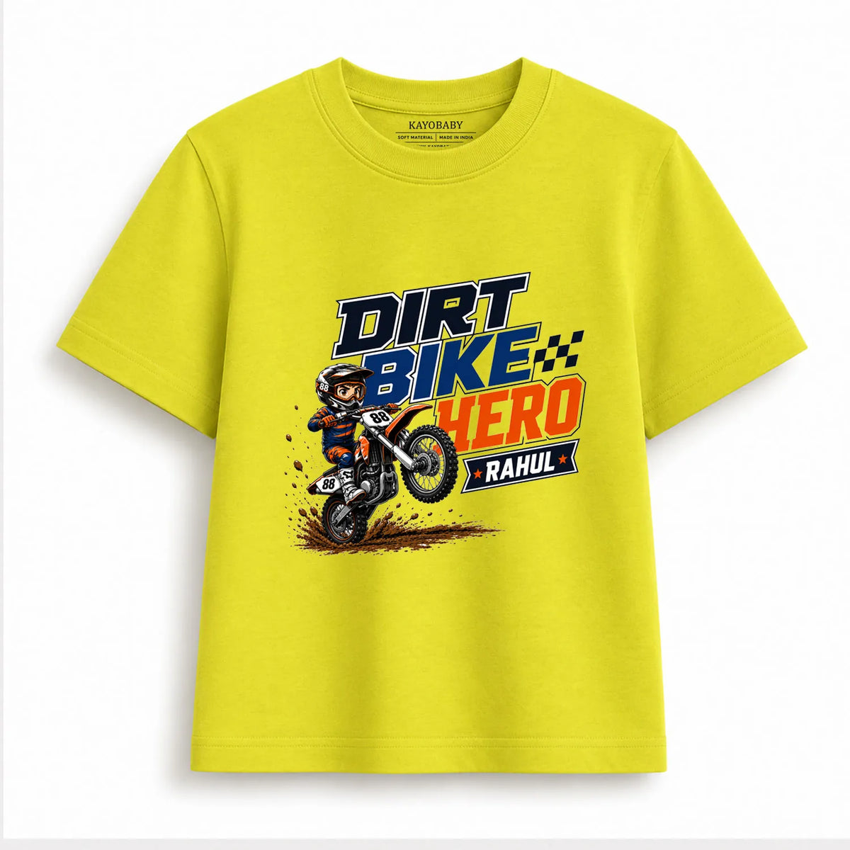 Personalized Dirt Bike Hero Kids T-Shirt