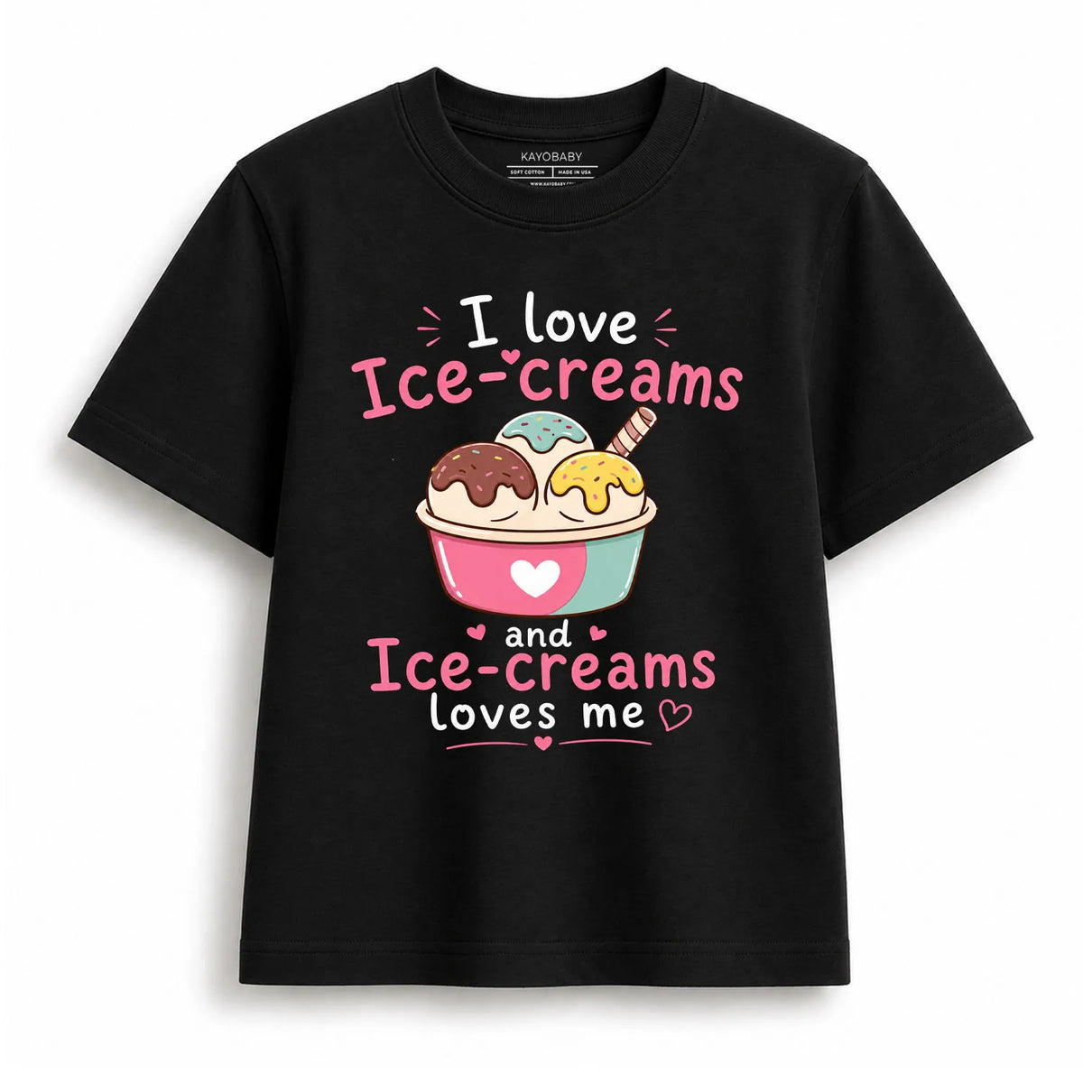 I Love Ice-Creams Kids T-Shirt