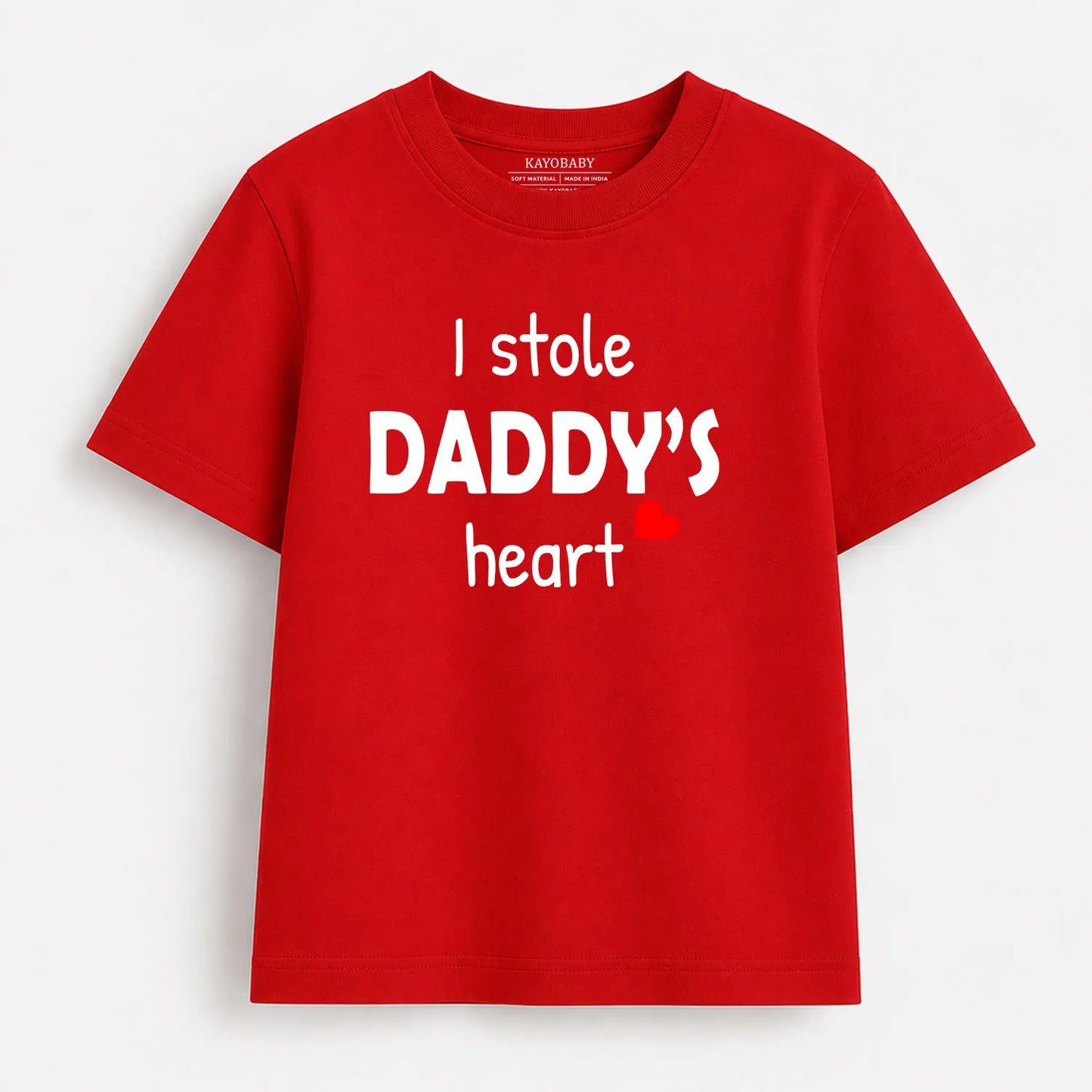 There's This Girl Who Stole My Heart & I Stole Daddy's Heart Matching T-Shirt Set