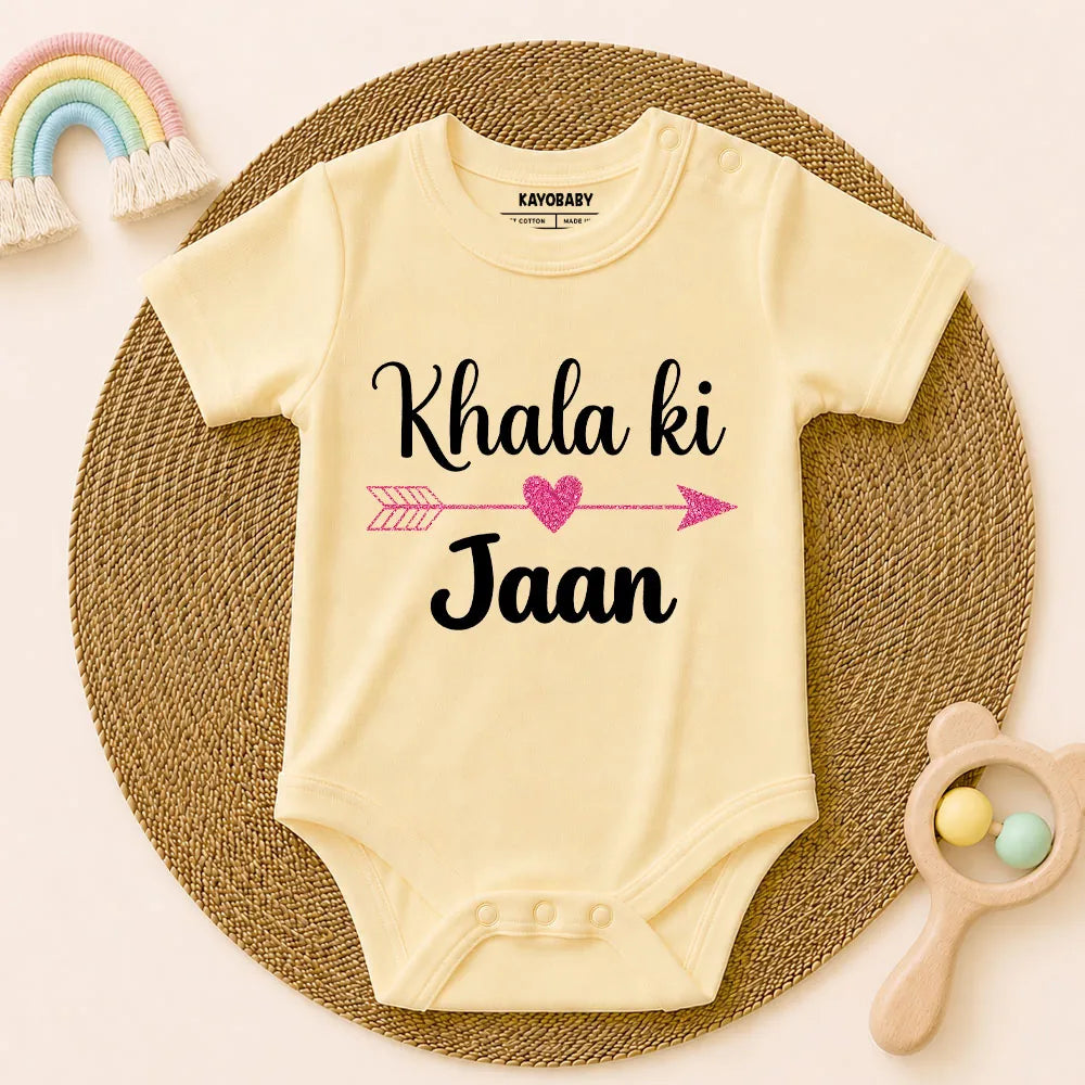 Khala Ki Jaan Baby Romper | Cute Khala & Baby Bond Outfit