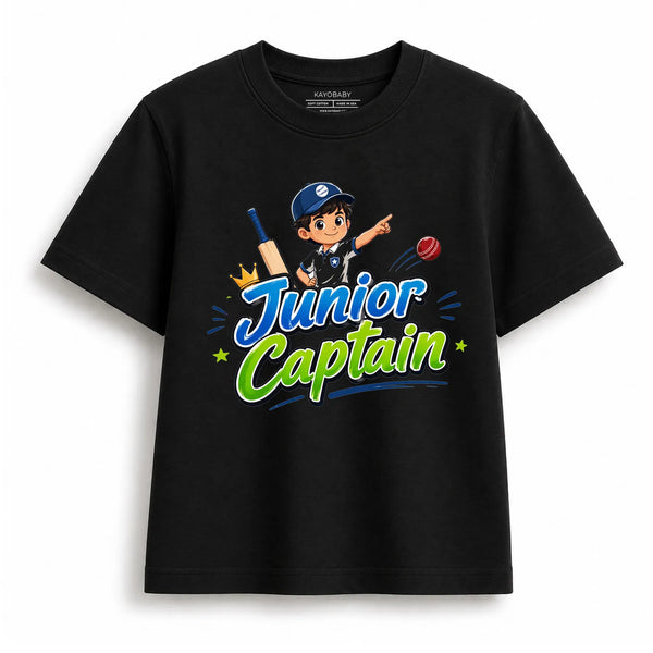 Junior Captain Cricket Kids T-Shirt
