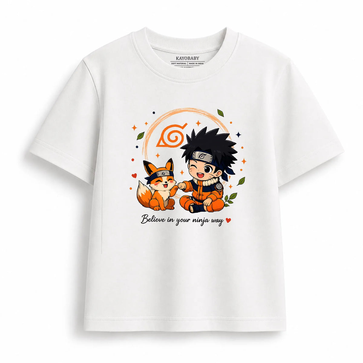 Kids Cotton T-Shirt Combo Pack of 4 | Personalized Lion, Spider Kid, Ninja & Funny Mood Tees