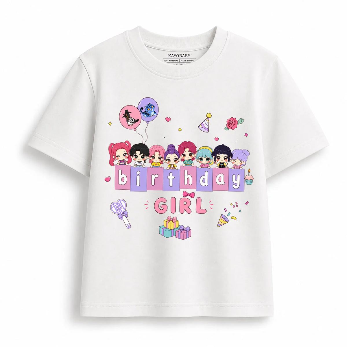 Birthday Girl Kawaii Kids T-Shirt
