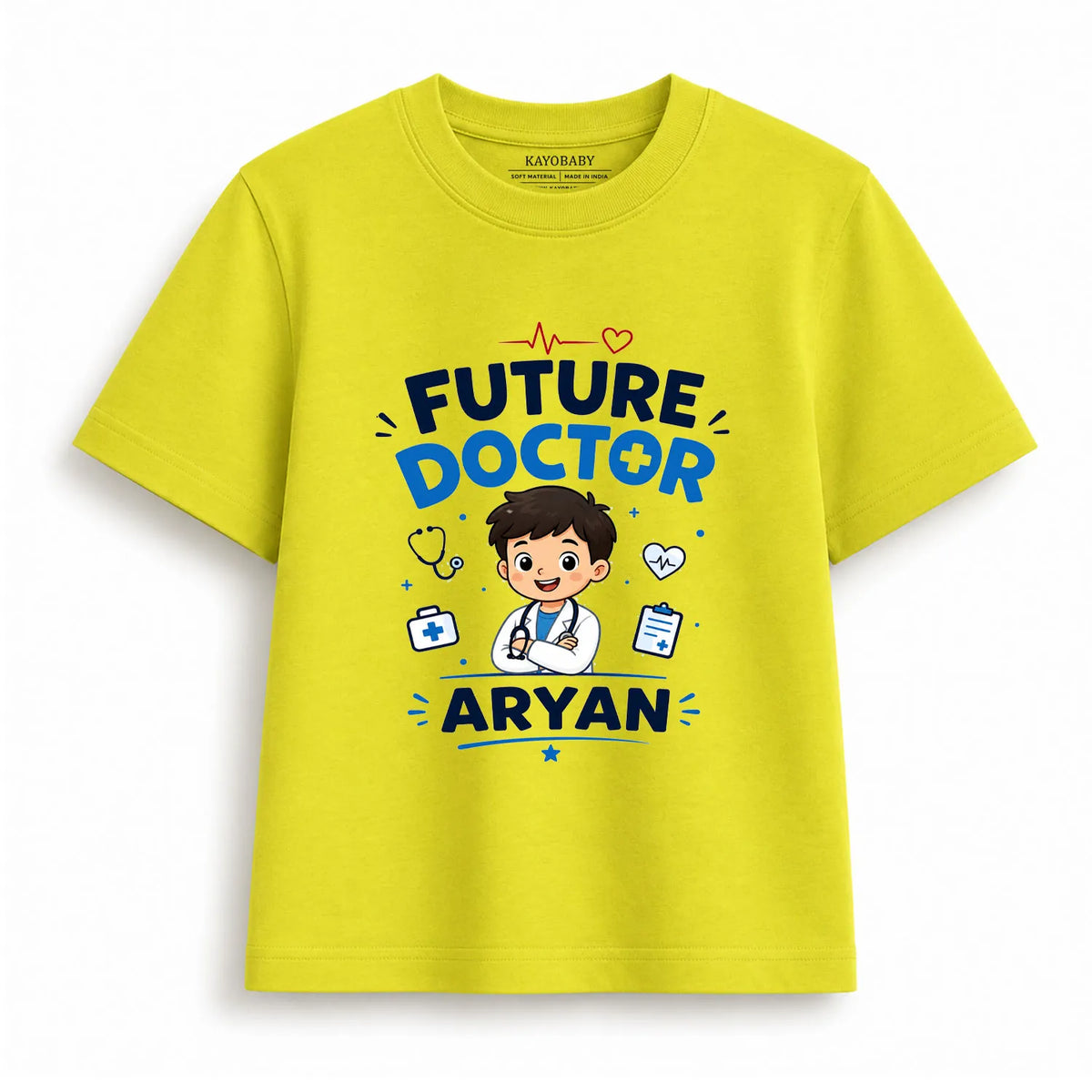 Personalized Future Doctor Kids T-Shirt for Boys