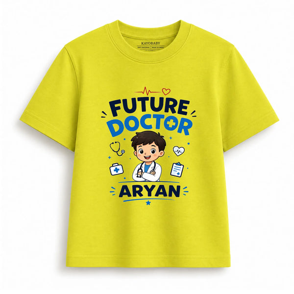 Personalized Future Doctor Kids T-Shirt for Boys