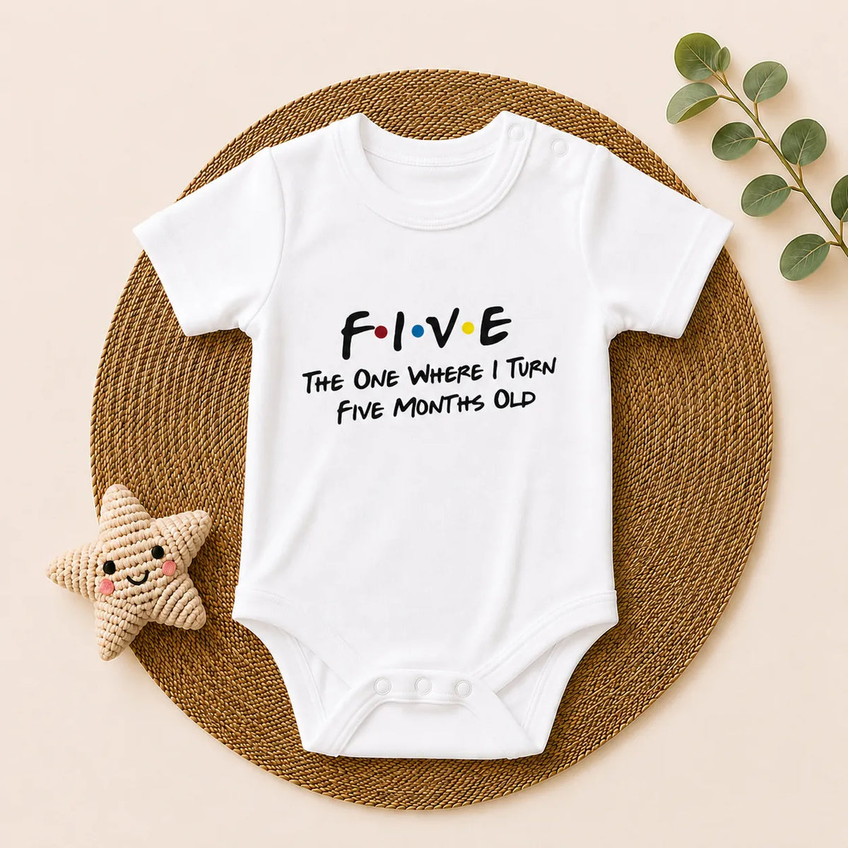 12-Piece Baby Milestone Romper Set(1 Months to 1 Year)