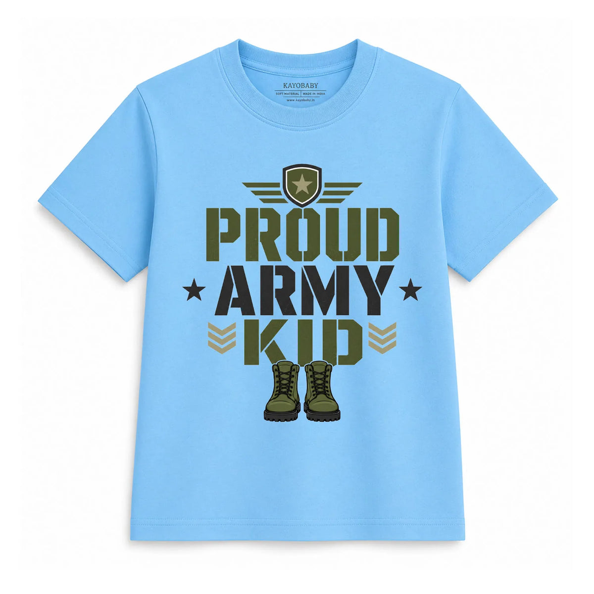 Proud Army Kid Kids T-Shirt | Military Theme Tee for Boys & Girls