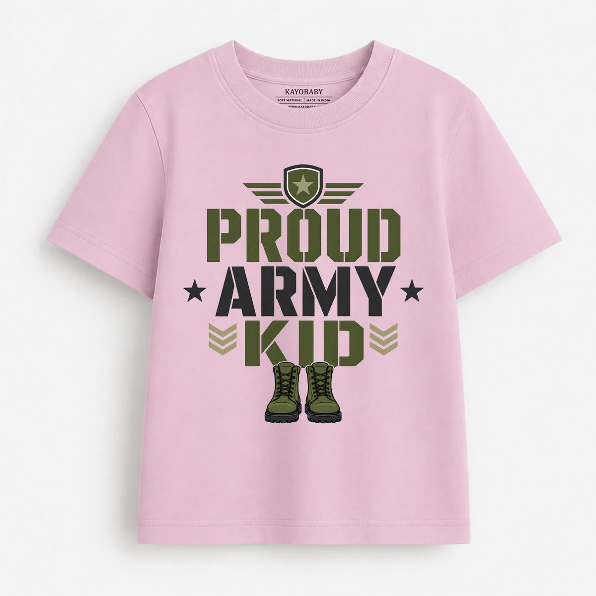 Proud Army Kid Kids T-Shirt | Military Theme Tee for Boys & Girls