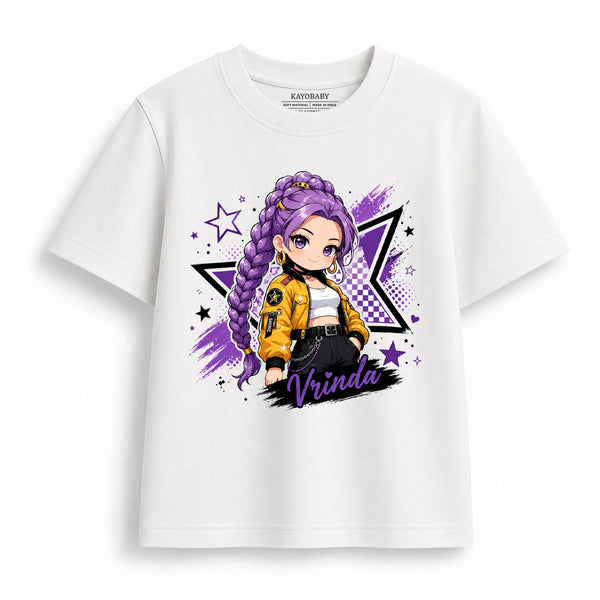 Personalized huntrix Anime Girl Kids T-Shirt