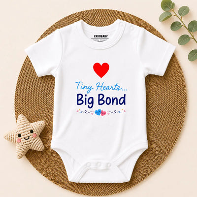 Tiny Hearts Big Bond Romper | Baby Raksha Bandhan Outfit