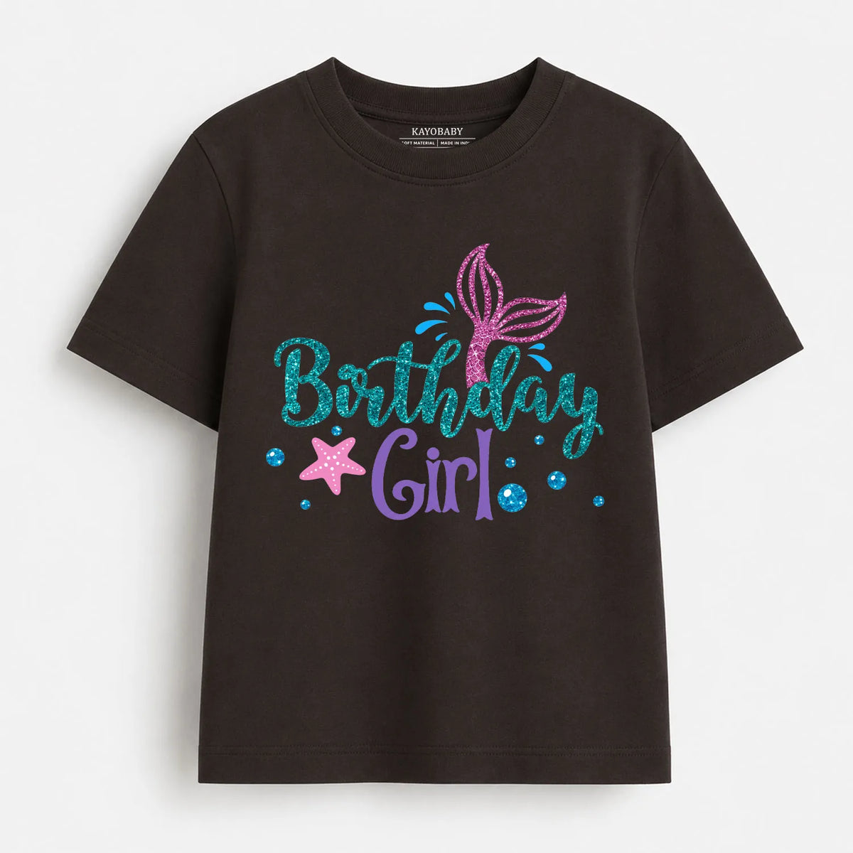 Birthday Girl Mermaid Kids T-Shirt