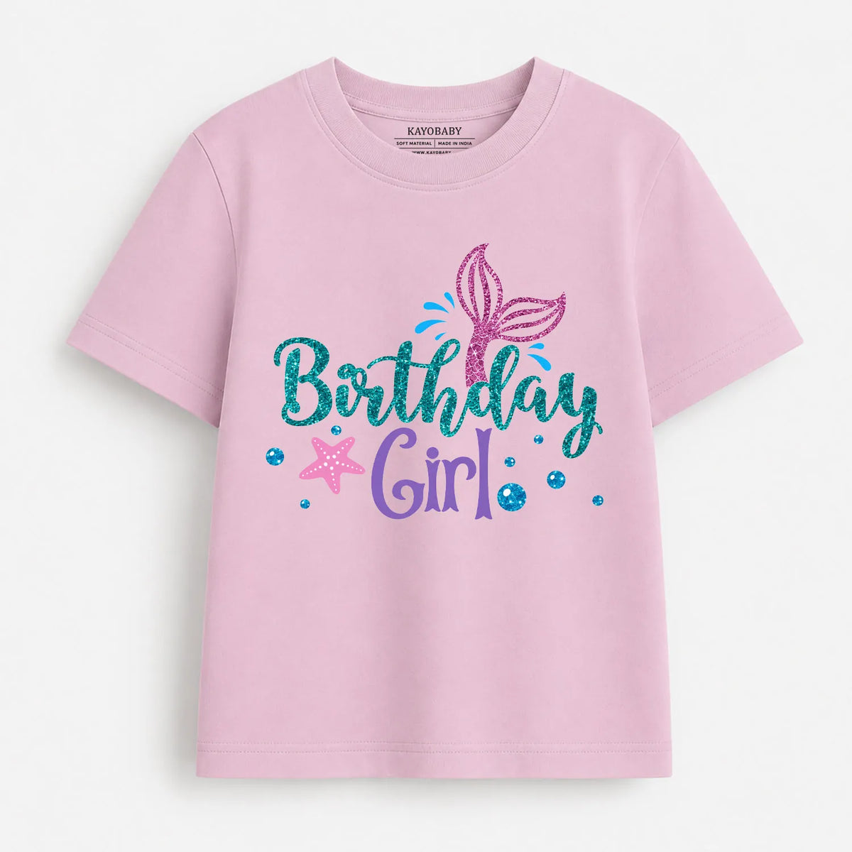 Birthday Girl Mermaid Kids T-Shirt