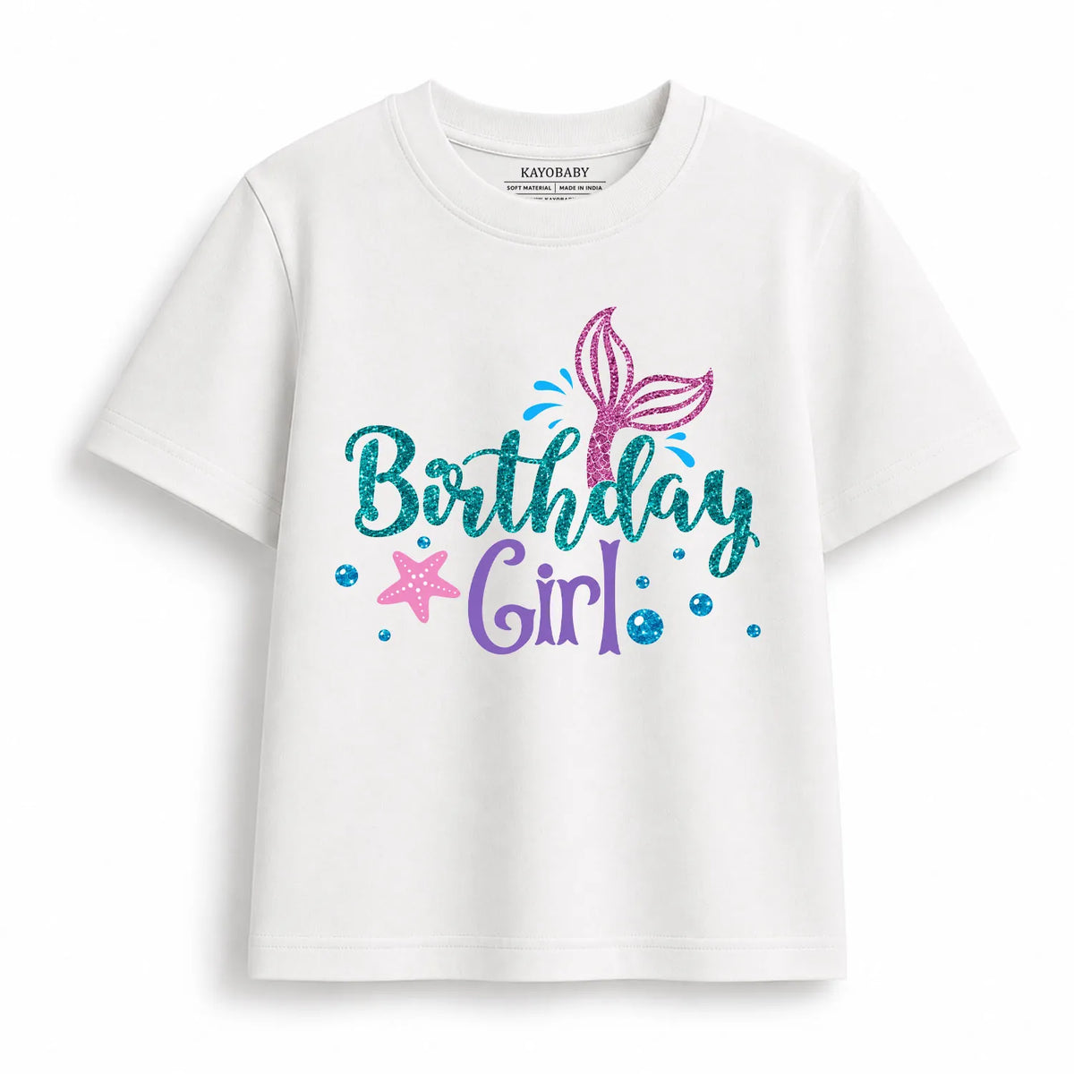 Birthday Girl Mermaid Kids T-Shirt