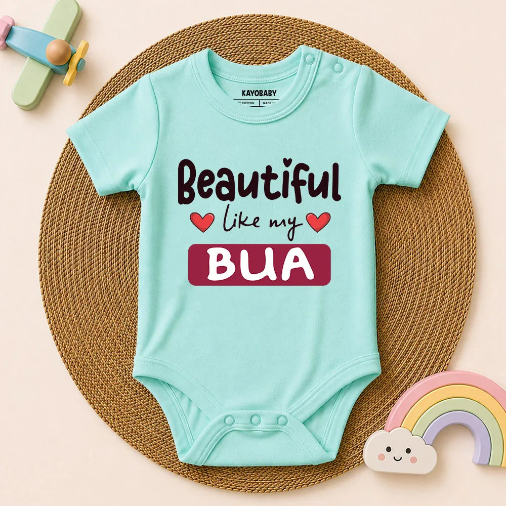 Beautiful Like My Bua Baby Romper