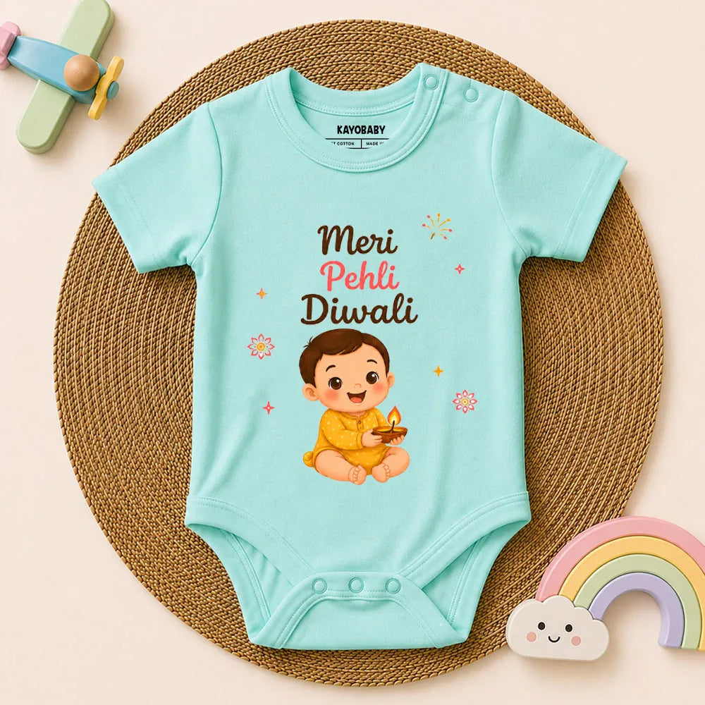 Meri Pehli Diwali Baby Romper