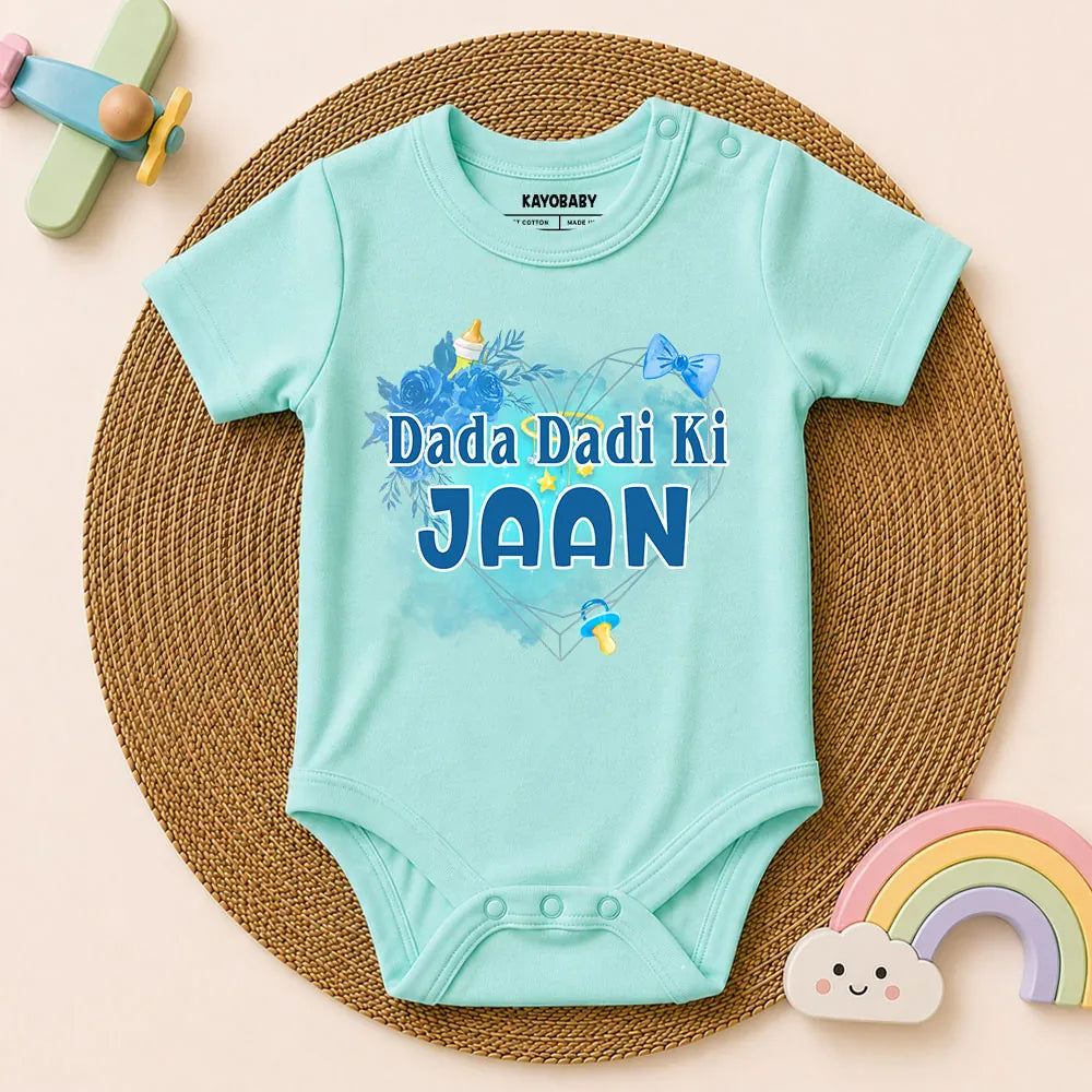Dada Dadi Ki Jaan baby romper aqua KayoBaby