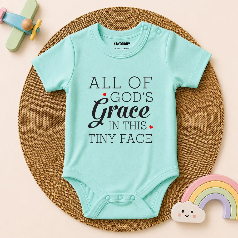 All of God's grace baby romper