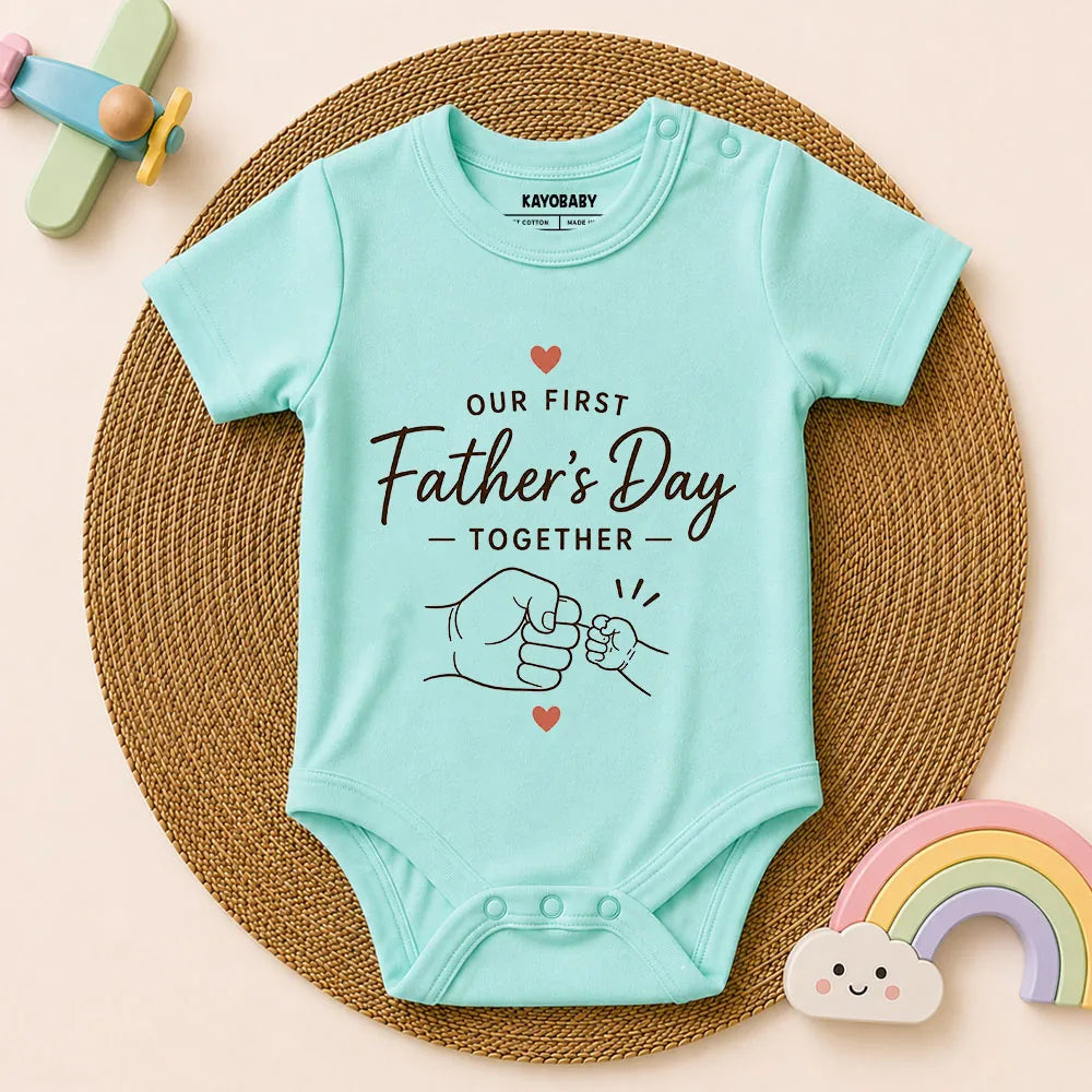 Our First Father's Day Together Baby Romper