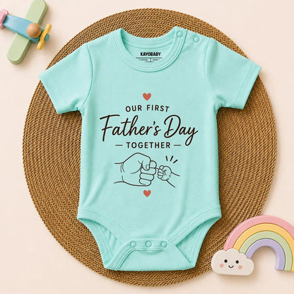Our First Father's Day Together Baby Romper