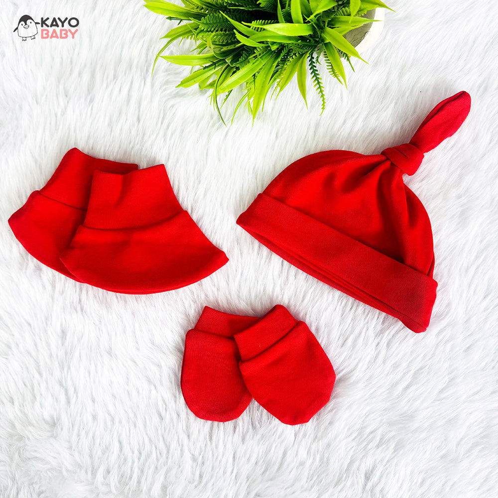 Nana Nani ki Jaan Romper Set with Cap / Mitten / Booties For Newborn