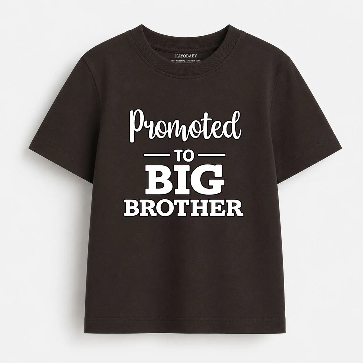 Promoted To Big Brother kids t-shirt brown KayoBaby