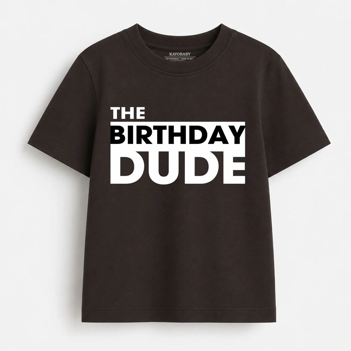 The Birthday Dude kids t-shirt brown KayoBaby