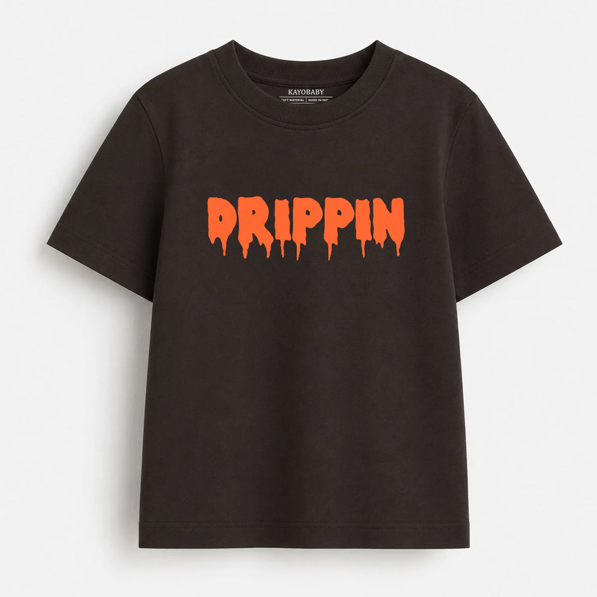 Drippin kids t-shirt brown KayoBaby