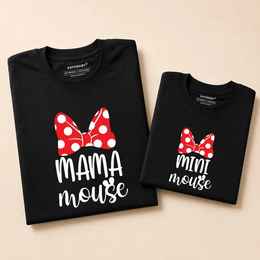 Mama Mouse & Mini Mouse Matching T-Shirt Set