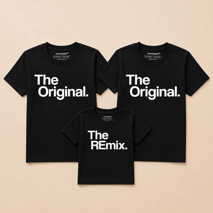 The Originals & The Remix Family Matching T-Shirt Combo Set (Pack of 3)