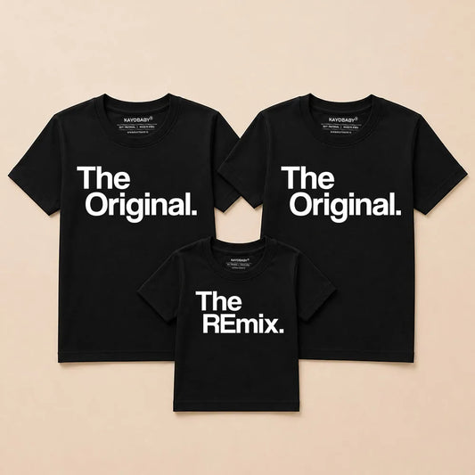 The Originals & The Remix Family Matching T-Shirt Combo Set (Pack of 3)