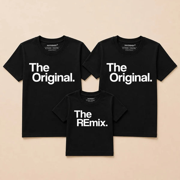 The Originals & The Remix Family Matching T-Shirt Combo Set (Pack of 3)