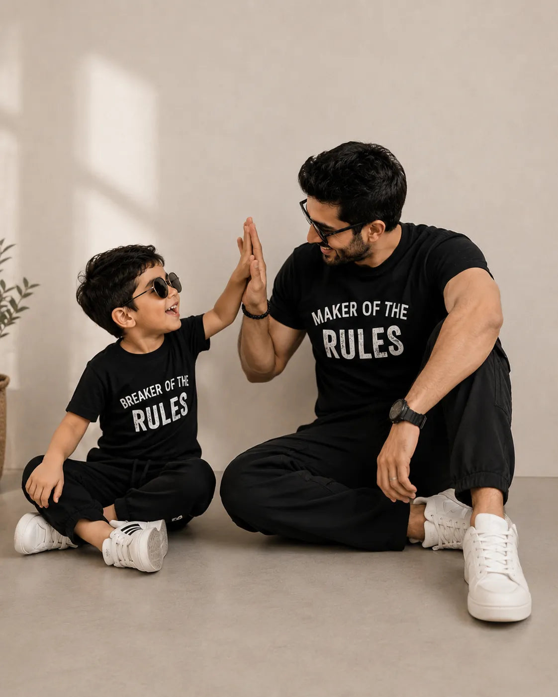 Maker of the Rules Breaker of the Rules matching t-shirt combo lifestyle KayoBaby