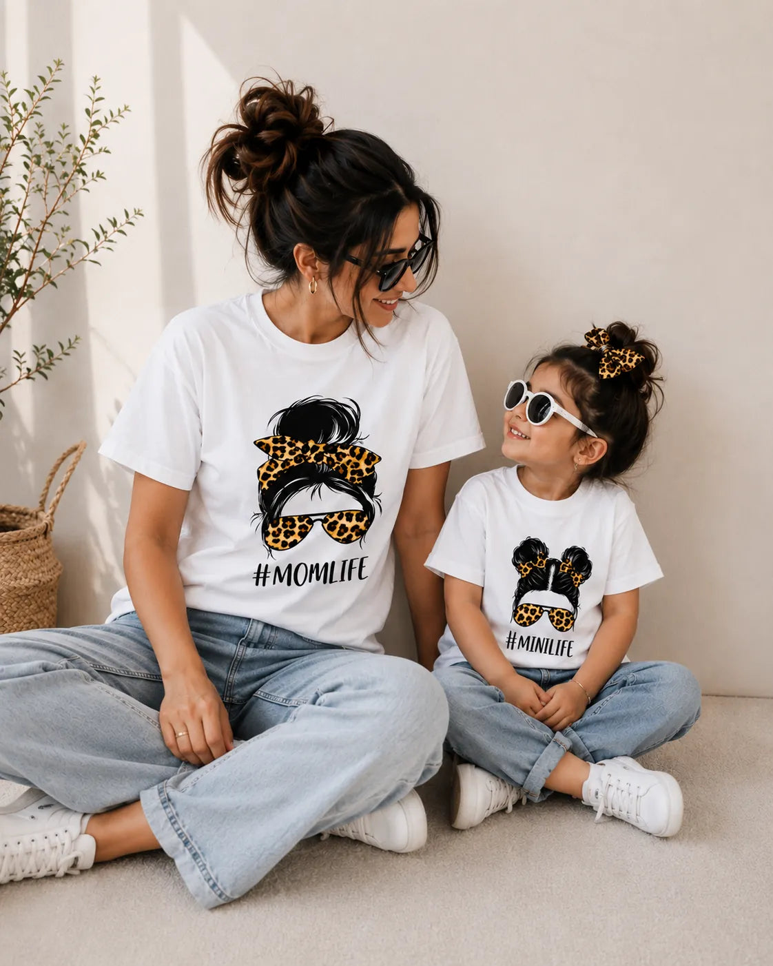 MomLife MiniLife matching mom daughter t-shirt combo lifestyle KayoBaby