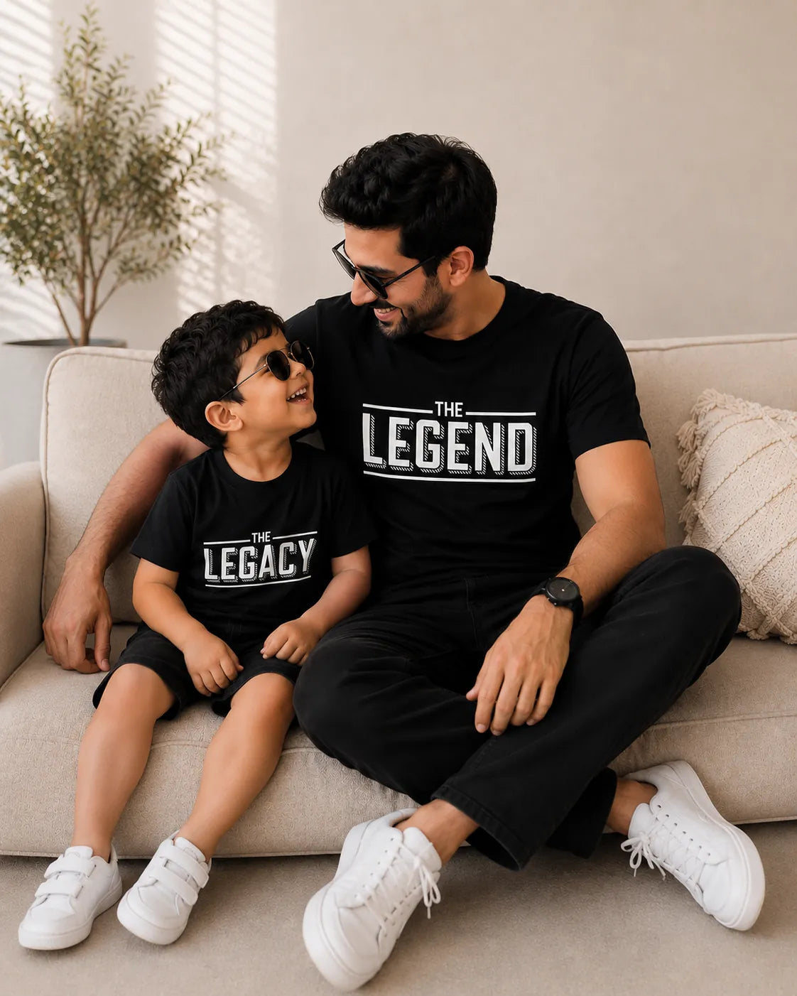 The Legend and The Legacy matching t-shirt combo lifestyle KayoBaby