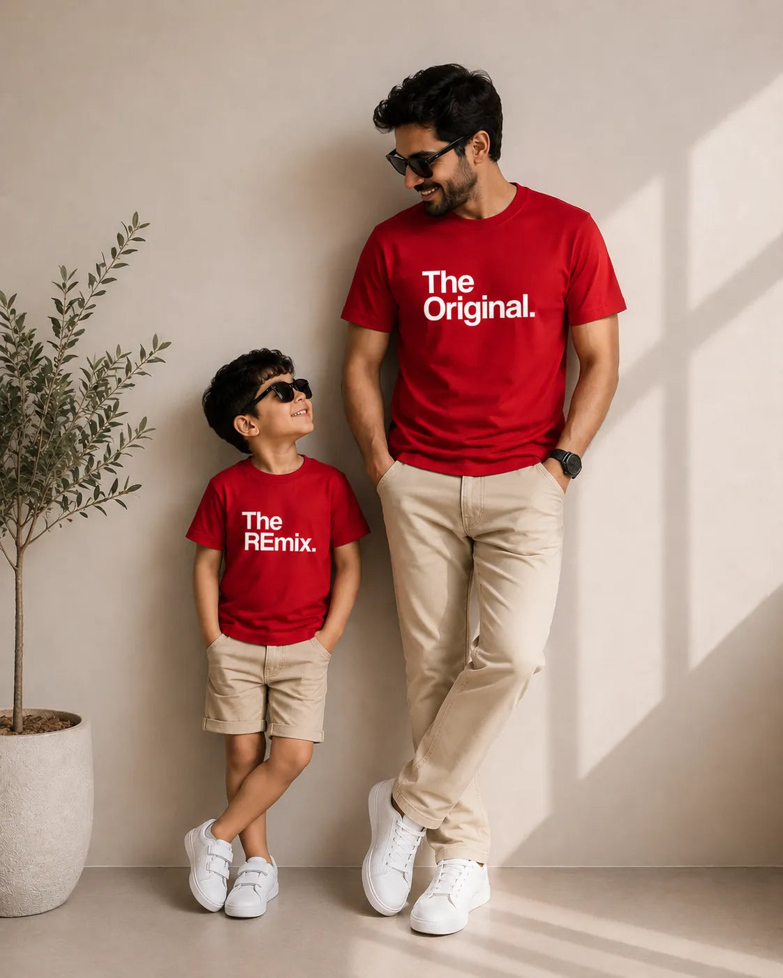 The Original and The Remix matching family t-shirt combo lifestyle KayoBaby