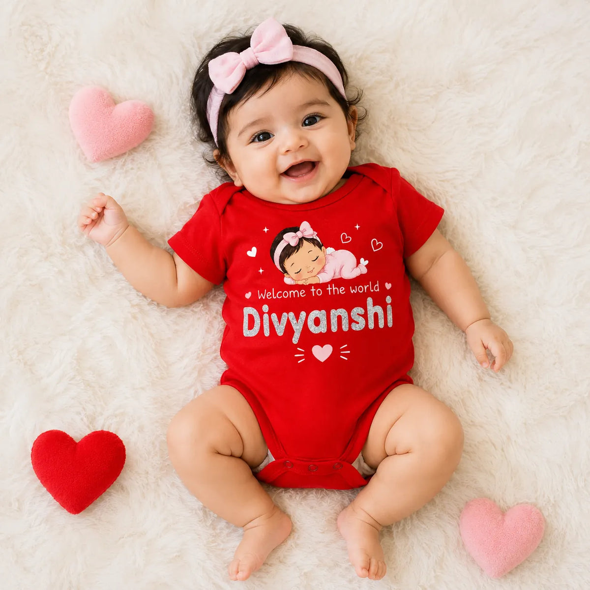 Welcome to the world - Personalized Baby Romper