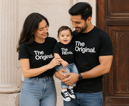The Originals & The Remix Family Matching T-Shirt Combo Set (Pack of 3)