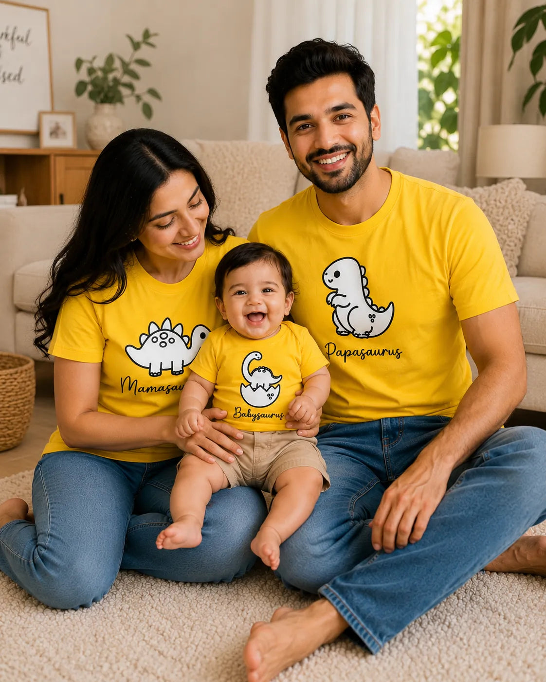 Our Little Dinosaurus family matching t-shirt combo lifestyle KayoBaby