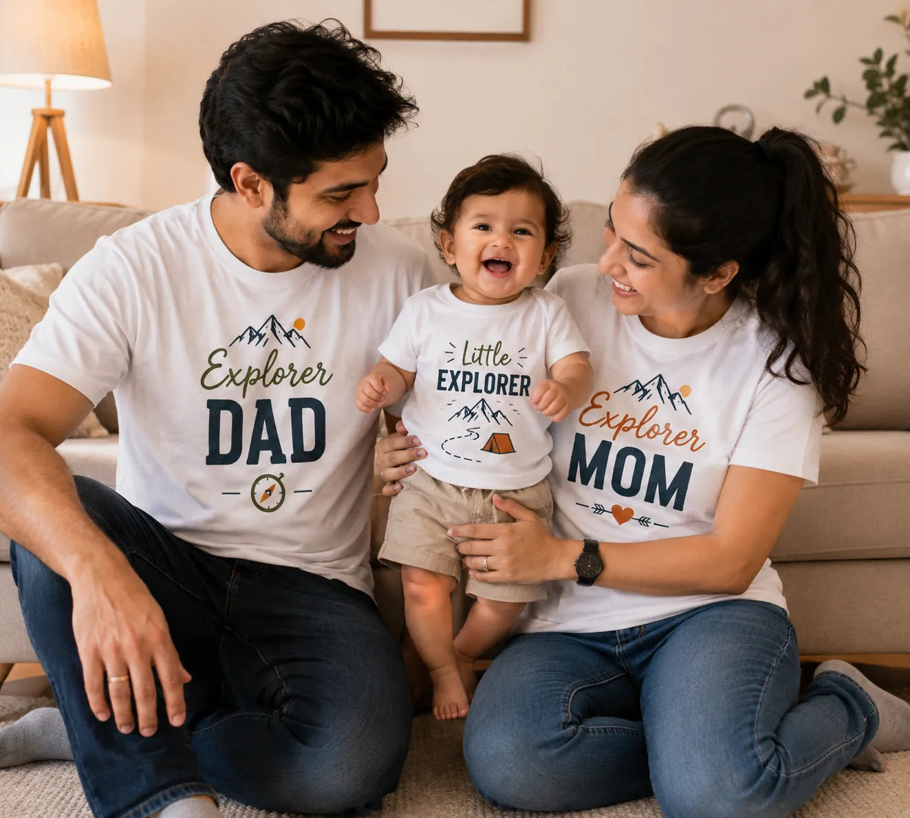 Explorer Dad, Explorer Mom & Little Explorer Matching Family T-Shirts