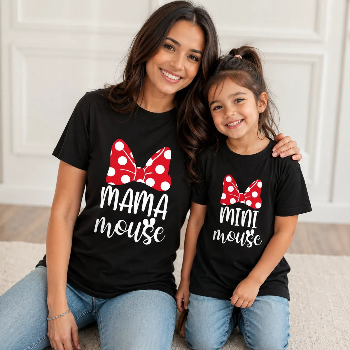Mama Mouse Mini Mouse matching t-shirt set lifestyle KayoBaby