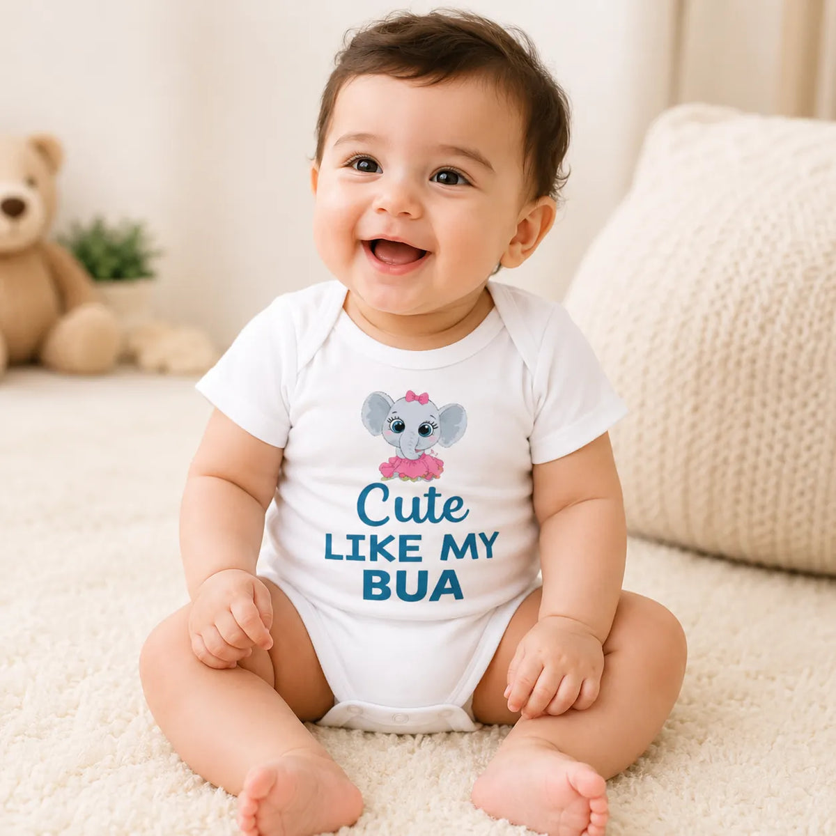 Cute Like My Bua-Elephant print