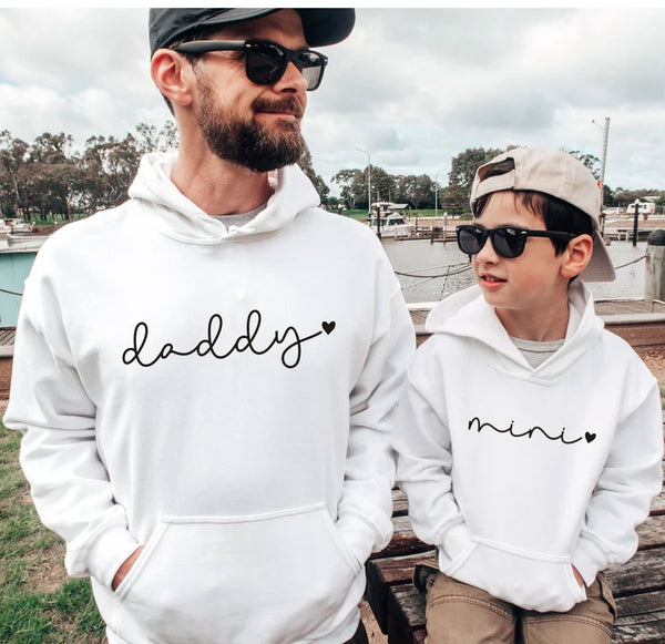 Daddy and Mini matching hoodies combo KayoBaby India