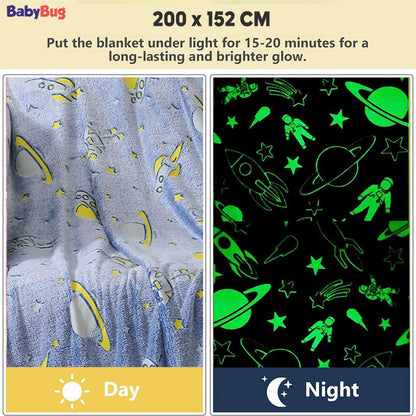 Babybug's Magical Glow-in-the-Dark Blanket – Rocket Adventure