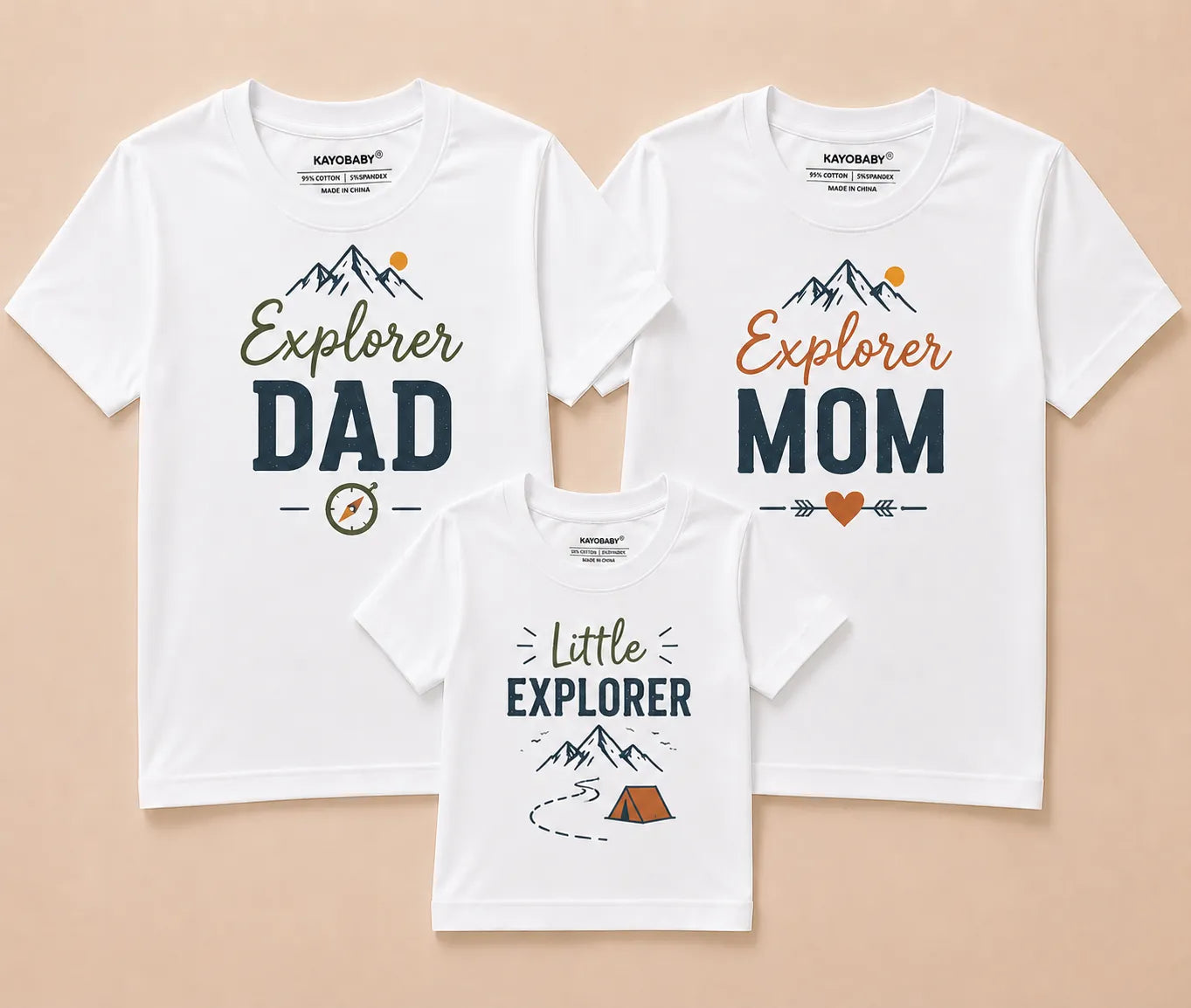 Explorer Dad, Explorer Mom & Little Explorer Matching Family T-Shirts