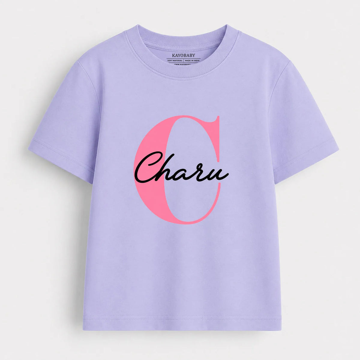 Personalized Initial Name T-Shirt for Kids | Custom Letter & Name Tee