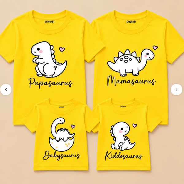 Dino Family Matching T-Shirts set of 4