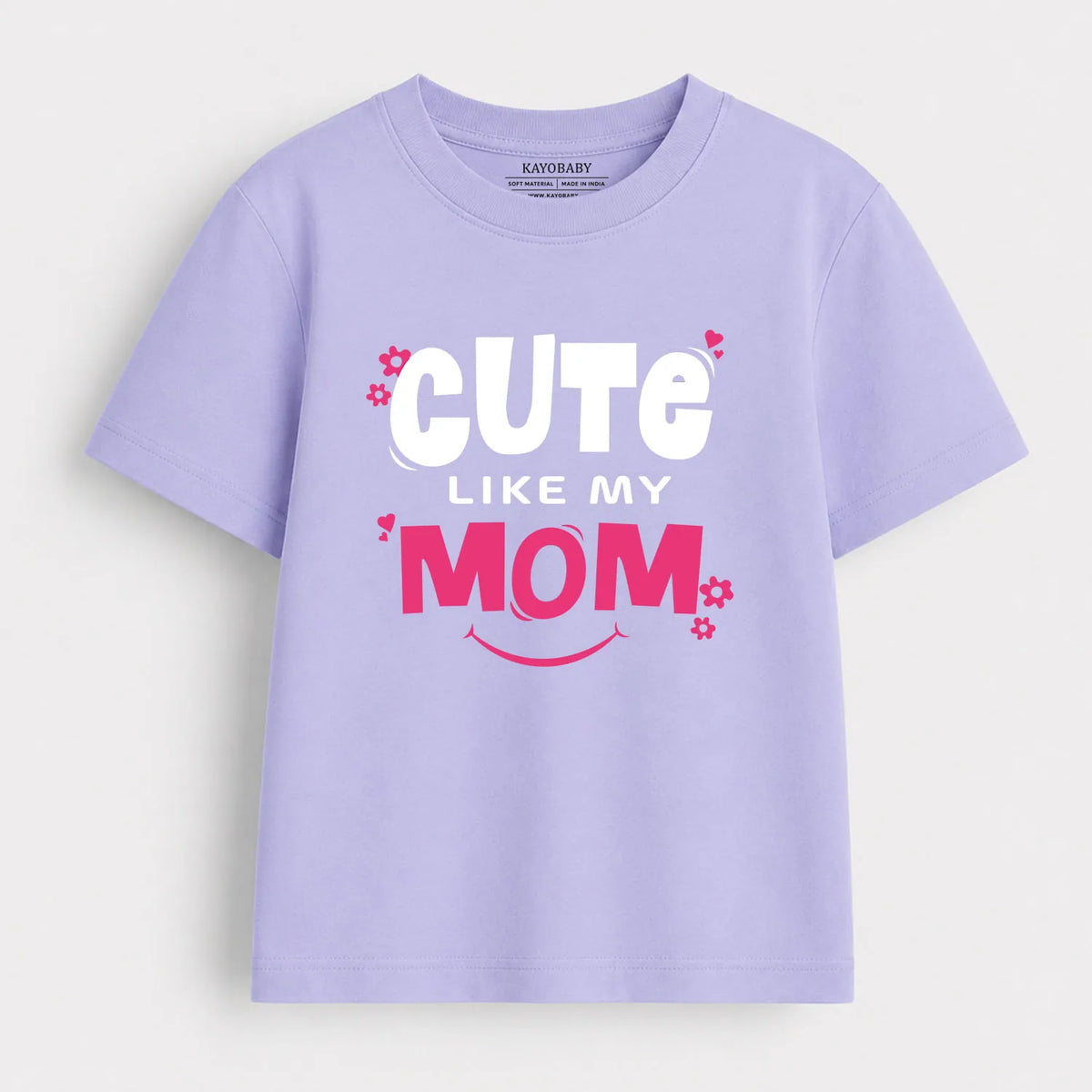 Cute Like My Mom kids t-shirt lavender KayoBaby