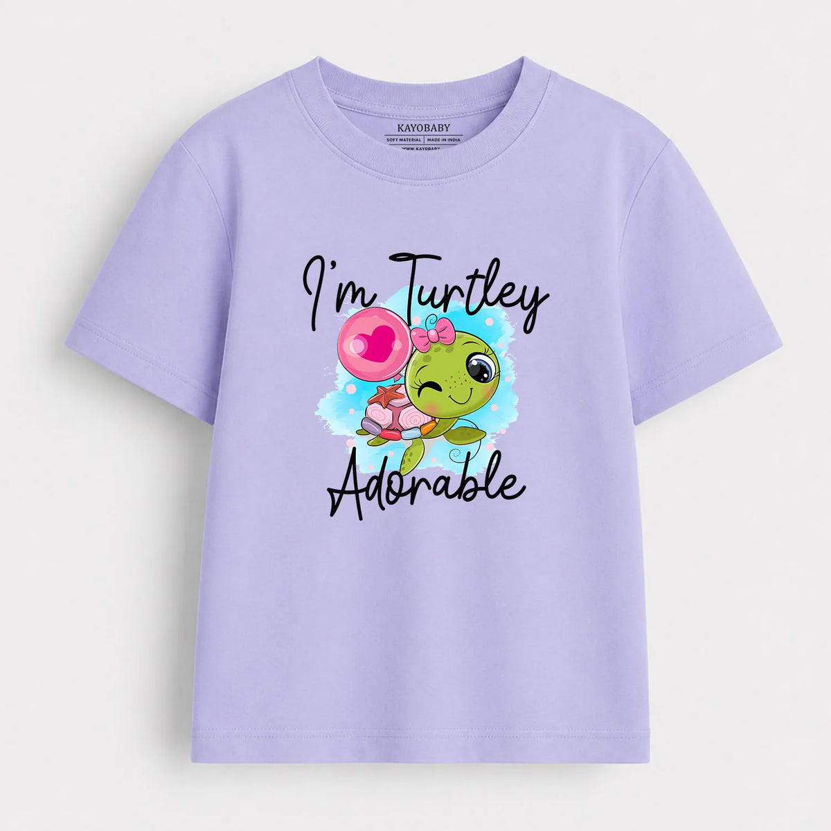I'm Turtley Adorable kids t-shirt lavender KayoBaby